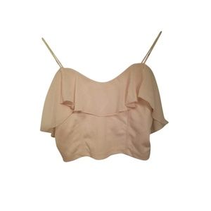 Forever 21 Light Pink Ruffle Top
